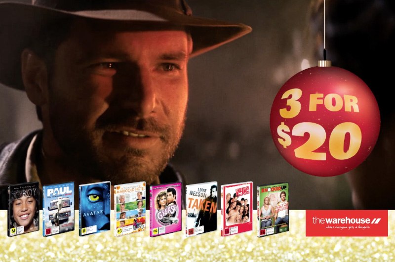 The Warehouse 3 For $20 Adults DVD Christmas Promotion